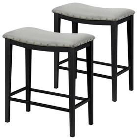 Čalúnené barové stoličky 2 ks, sivé