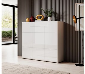 Komoda Tamie Typ 76 (biela + lesk biely). Akcia -19%. Vlastná spoľahlivá doprava až k Vám domov. 1030537