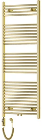 Mexen Ares, elektrické vykurovacie teleso 1500x600 mm + vykurovacia tyč 600 W, zlatá lesklá, W102-1500-600-2600-50