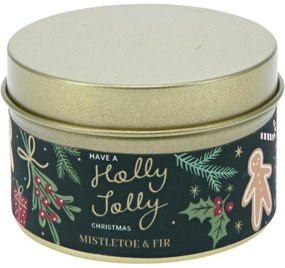 Sada vianočných sviečok Merry Christmas Mistletoe and fir/Velvet vanilla, 3 ks