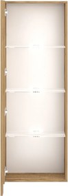 Závesná vitrína Vivien 40 cm s LED osvetlením dub Wotan