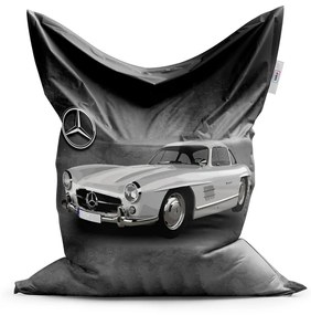 Sablio Sedací vak Mercedes-Benz 300 SL Sivé pozadie - 150x100 cm