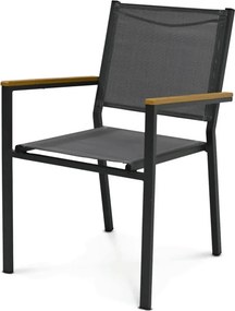 Záhradná stolička sivá AZC-L1303 GREY - drobná chyba z výroby