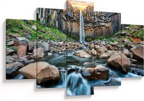 Obraz - Vodopád Svartifoss, Island (150x105 cm)
