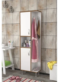 Kúpeľňová skrinka Dadave (biela) . Akcia -18%. Vlastná spoľahlivá doprava až k Vám domov. 1092752