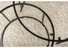 Súprava konferenčných stolíkov Aurum Black 80 cm, 2 ks