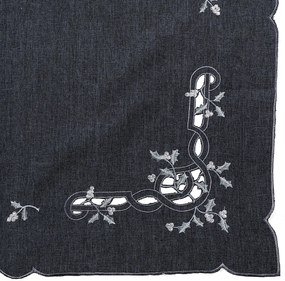 Forbyt Vianočný obrus imelo modrá, 120 x 140 cm