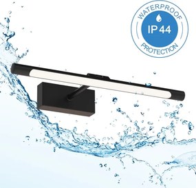 LED kúpeľňové osvetlenie na zrkadlo MIRROR LED/6W/230V 4000K IP44 40 cm čierne