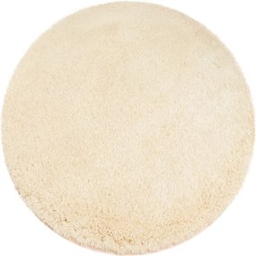 Protišmykový koberec ALPACA béžový kruh