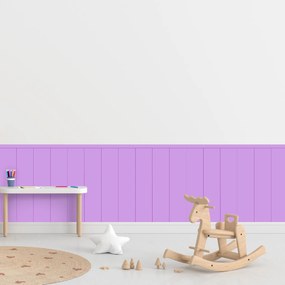 PIPPER. Textilná samolepiaca tapeta - Obdĺžnik - Fialová farba Farba: Bledá, Veľkosť: 60 cm