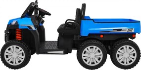 Ramiz Detské nákladné auto Farmer Truck pre 2 deti modré + pohon 4x4 + diaľkové ovládanie + sklápač + LED audio