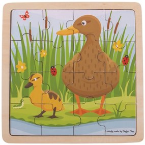 Bigjigs puzzle Kačenka s káčátkem