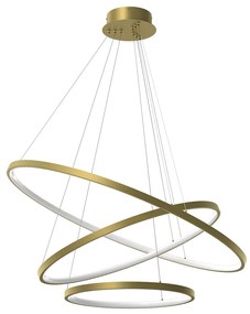 Závesné LED svietidlo Hoop, 3x LED 93w, 4000k, g