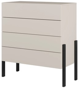 Komoda Jukon S so 4 zásuvkami - odtieň kašmír