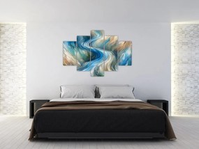 Obraz - Abstraktný prúd (150x105 cm)