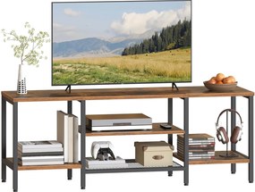 TV stolek Vasagle Werry 140 cm černý/hnědý