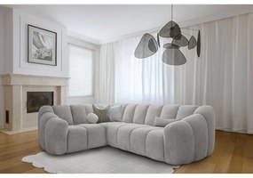 Svetlosivá rohová pohovka (ľavý roh/do L) Shell – Miuform