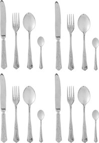 Antikoro príbor 16 ks v striebornej farbe Tilly – Bloomingville