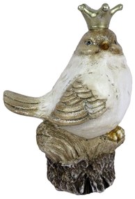 Dekorácia vtáčik s korunkou - 14 * 9 * 19 cm