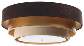 Stropné svietidlo TRINITI 2xE27/60W/230V hnedá/zlatá/béžová