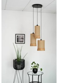 Brilagi - Luster na lanku WINNETOU TUBES 3xE27/15W/230V hnedá/čierna