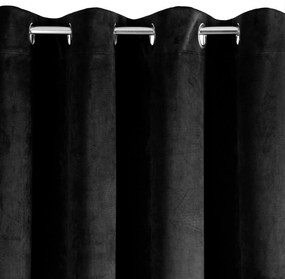 ZATEMŇOVACÍ ZÁVES NA KRÚŽKOCH PIERRE 140X250 CM ČIERNA