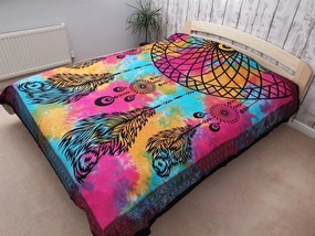 Bavlnená prikrývka na posteľ - Lapač snov (dvojlôžková)