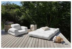 Béžové rozkladacie kreslo vhodné do exteriéru Karup Design Design OUT™ Hippo Beige