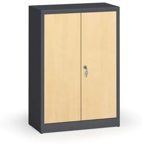 Alfa 3 Zvárané skrine s lamino dverami, 1150 x 800 x 400 mm, RAL 7016/breza