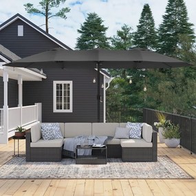 Zahradní slunečník Lyre šedý