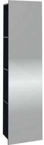 VILLEROY &amp; BOCH Subway 3.0 závesná polica so zrkadlom, regál vľavo, 450 x 300 x 1700 mm, Marine Blue, C59600VQ