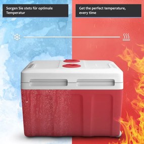 Jago Elektrický chladiaci box 2 v 1, 40 l, červená