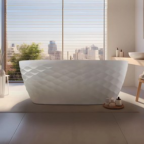 Rea Gaja, akrylátová voľne stojaca 1700x815x595 mm, biela, REA-W0125