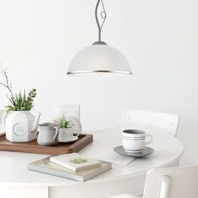 Luster na tyči RETRO 1xE27/60W/230V strieborná