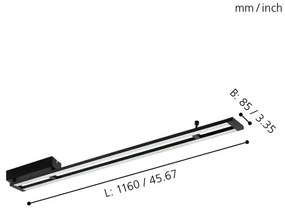 Eglo 98491 - LED Stmievateľné stropné svietidlo AMONTILLADO LED/27W/230V