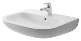 DURAVIT D-Code závesné umývadlo s otvorom, s prepadom, 650 mm x 500 mm, 23106500002