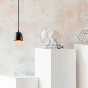 Závesné svietidlo na lane TATTOO 1xE27/40W/230V pr. 16 cm čierne