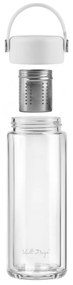 Biela sklenená fľaša 350 ml Fuori – Vialli Design