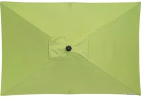 Slnečník Doppler Active 210x140 cm s kľukou zelený