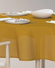 Obrus okrúhly farba produktu žltá látka polopriehľadný, zapletaná