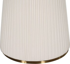 Jedálenský stôl Modig 120 cm eko koža ecru/mramor