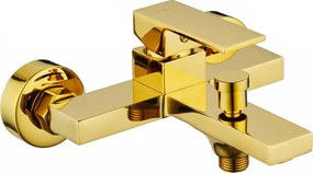 Mexen Uno, nástenná vaňová batéria, zlatá lesklá, 71430-50