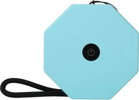 Biela/tyrkysovomodrá prenosná svetelná dekorácia na USB ø 8 cm Twist – Gingko