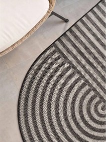 Čierny/krémovobiely vnútorný a vonkajší koberec 160x230 cm Haringey Woodfield – Ted Baker