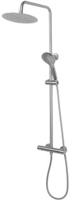 Rea Vincent, sprchový set s termostatickou batériou a dažďovou hlavicou 25cm, nikel matný, REA-P6603
