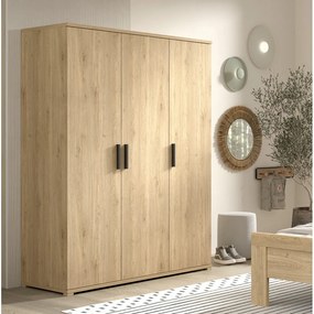 Detská šatníková skriňa v prírodnej farbe 150x199x59 cm Sam – Vipack