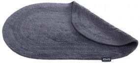 Kúpeľňový koberček Javo Cotton antracitový ovál