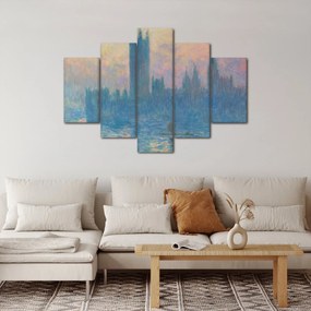 Obraz - Claude Monet, The Houses of Parliament, Sunset, reprodukcia (150x105 cm)