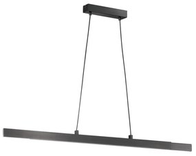 Čierne LED stmievateľné závesné svietidlo Stripe – Fischer & Honsel