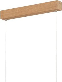 Eglo 39344 - LED závesné svietidlo na lanku CLIMENE LED/17W/230V + LED/4,2W dub